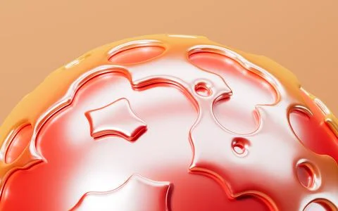 Abstract topographical background, 3d rendering. Stock Illustration