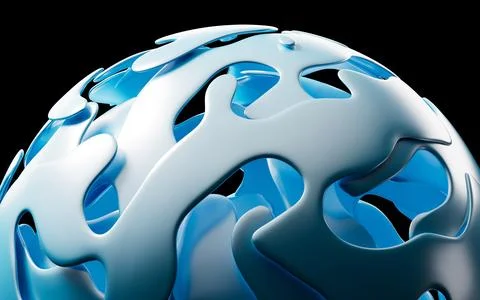Abstract topographical background, 3d rendering. Stock Illustration