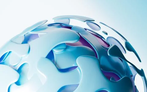 Abstract topographical background, 3d rendering. Stock Illustration