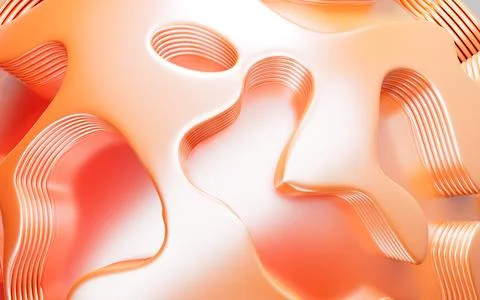 Abstract topographical background, 3d rendering. Stock Illustration