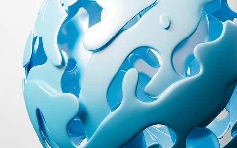 Abstract topographical background, 3d rendering. Stock Illustration