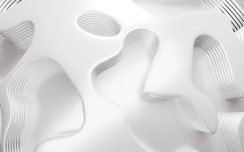 Abstract topographical background, 3d rendering. Stock Illustration