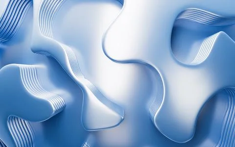 Abstract topographical background, 3d rendering. Stock Illustration