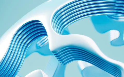 Abstract topographical background, 3d rendering. Stock Illustration