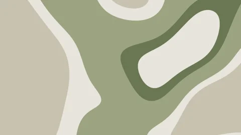 Abstract topographical pattern in muted green beige Stock Footage 325070648