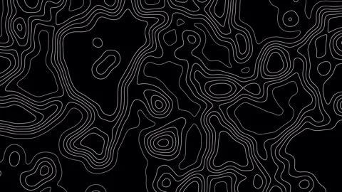 Abstract topography background with black and white colors. Stock Footage 313435536