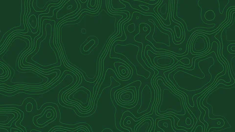 Abstract topography background with dark green. Animated Contour map Vídeos de archivo 313443553