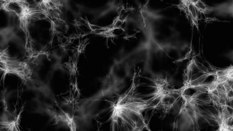 Abstract torn and developing shape resembling a spider web. Video stock 232697785