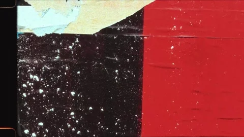 Abstract torn paper collage stop motion animation Stock Footage 346236520