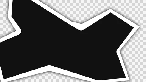 Abstract Torn Paper Frame Transition with Jagged Cardboard Edges Creating Stock Footage 328028295