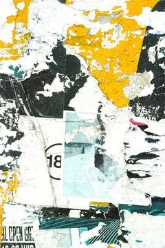 Abstract torn poster texture background Stock Illustration