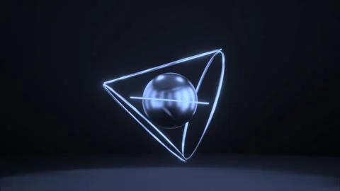 Abstract Torus Object – Futuristic 3D Shape Design Video stock 316461497
