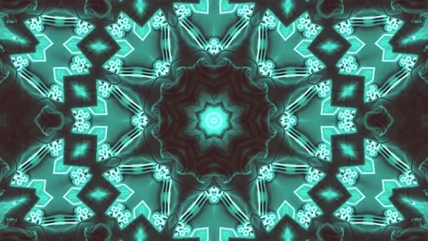 Abstract Tosca Kaleidoscope Patterns. 4K Geometric Animation Background. Stock Footage 140744434