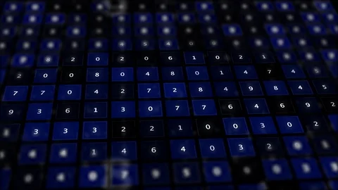 Abstract touchpad panel with number buttons. Stock Footage 116634416