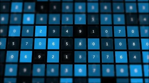 Abstract touchpad panel with number buttons. Stock Illustration