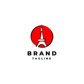 Abstract Tower Icon Logo Design Stock Illustration