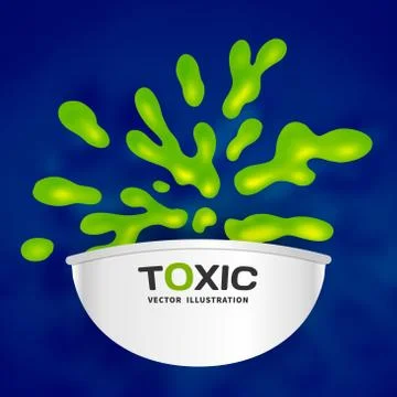 Abstract toxic vector color splash background paint fluid colorful ink splatters Stock Illustration