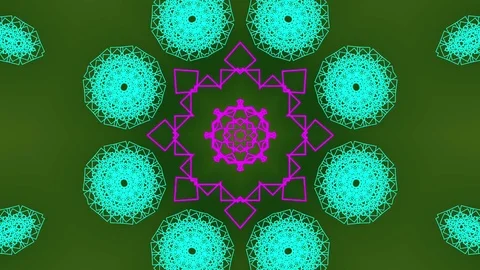 Abstract Tracery Kaleida Stock Footage 73580897