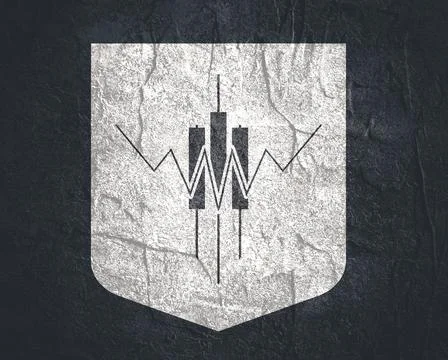 Abstract trading emblem Illustrazione stock