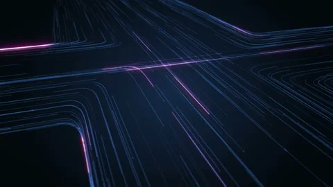 Abstract traffic intersection. Stock Footage 110727216