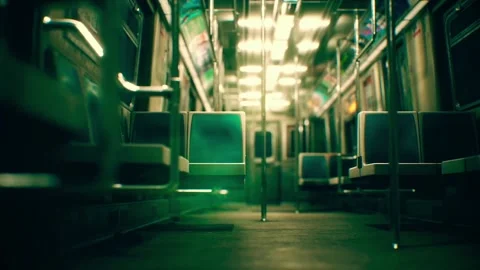 Abstract Train Inside View Background Loop Stock Footage 196825129