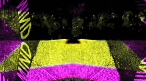 Abstract train station loop vj loopable Stock Footage 42146496