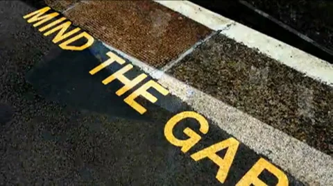 Abstract train station loop vj loopable Stock Footage 42150695