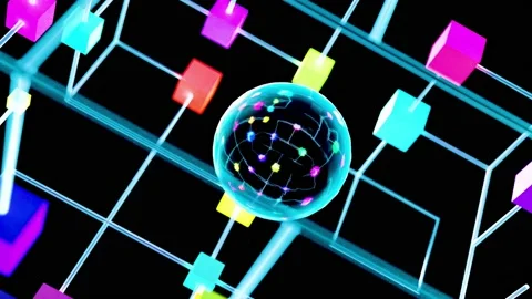 Abstract transformation of ball morphing Stock Footage 199223283