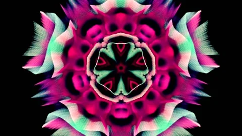 Abstract Transformation Kaleidoscope Vj Loop Stock Footage 174741736