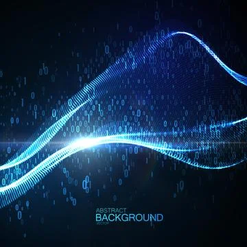 Abstract transforming virtual space. Stock-Illustration