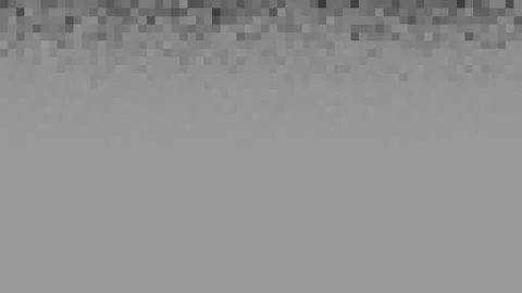 Abstract transition effect with monochrome pixels dissolving into solid gray. 動画素材 337444101