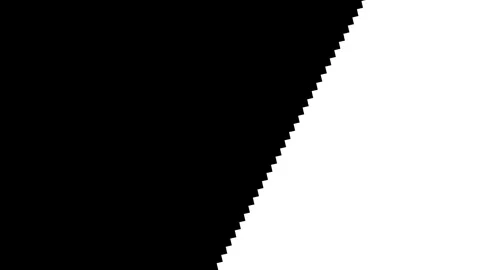 Abstract transition with geometric jagged line animation, black and white r.. Vídeo Stock 335023181