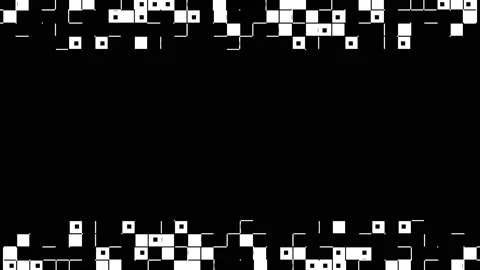 Abstract transition mask with square mosaic cells Stock Footage 156770370
