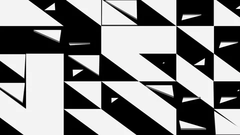 Abstract transition with triangles pattern. Alpha channel Stock Footage 114051696