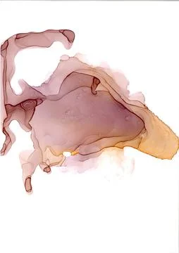 Abstract translucent cloud similar to a strange animal with a long curved tail Stock Illustration