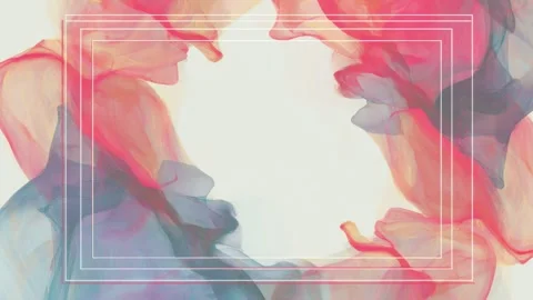 Abstract translucent color border frame with copy space text overlay, hand .. Video stock 342046395