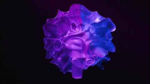 Abstract Translucent Organic Fluid Stock Illustration
