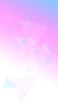 Abstract translucent polygon arrow forms drift over a bright pink and purpl.. Ilustração Stock