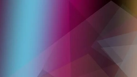 Abstract translucent polygon facets in magenta and purple gradients create .. Illustrazione stock