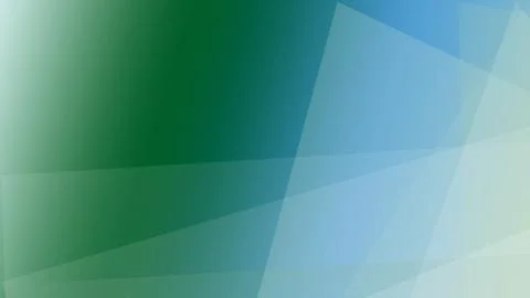 Abstract translucent polygons in green and light blue gradients create a cr.. Illustrazione stock