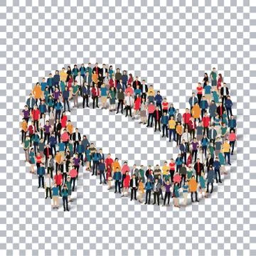 Abstract Transparency symbol people Stock Illustration