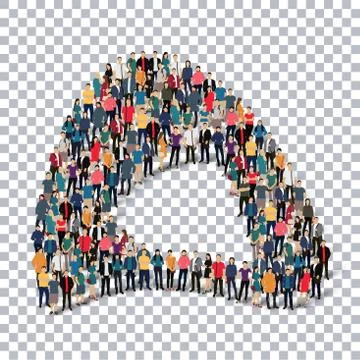 Abstract Transparency symbol people Stock Illustration