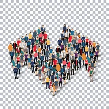 Abstract Transparency symbol people Stock Illustration