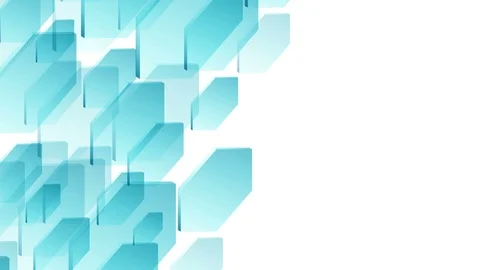 Abstract transparent 3D isometric virtual hexagon plate moving pattern Stock-Footage 94099734