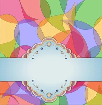 Abstract transparent background. Illustrazione stock