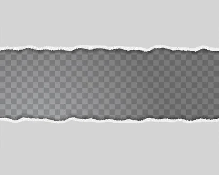 Abstract transparent background with torn paper edges for your modern design. Stock Illustration