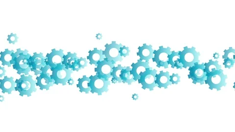 Abstract transparent engineering gear moving pattern, teamwork system concept Stock Footage 94106025