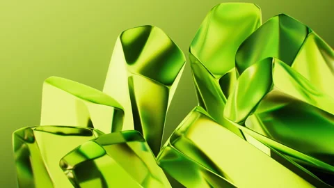 Abstract transparent glass gem background, 3d rendering. Stock Footage 319831549