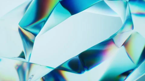 Abstract transparent glass gem background, 3d rendering. Stock Footage 319831596