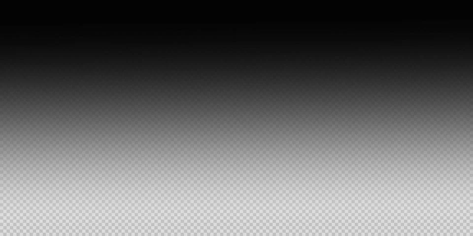 Abstract transparent gradient banner with smooth black fade effect. Minimal.. Stock Illustration